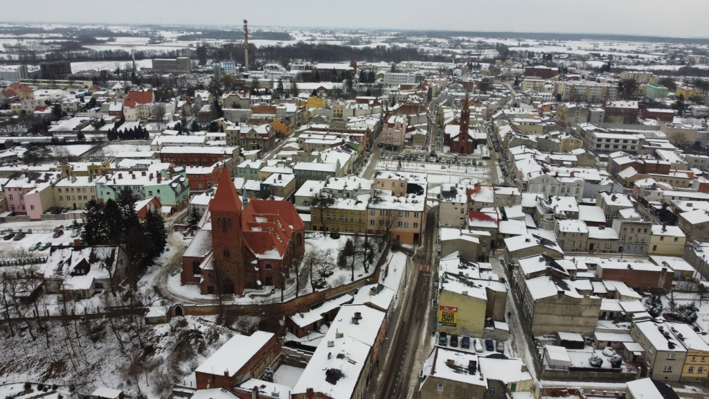 Wąbrzeźno z lotu ptaka